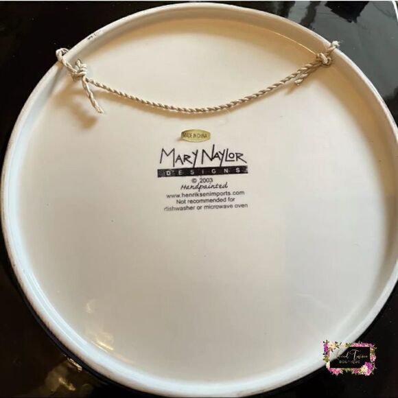 Mary Naylor Designs "Lemon Drop" 🍸 Handpainted Decorative Wall Plate 2003 - Picture 3 of 3